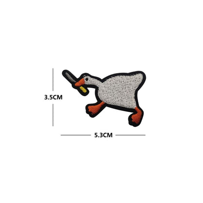 Goose with knife patch